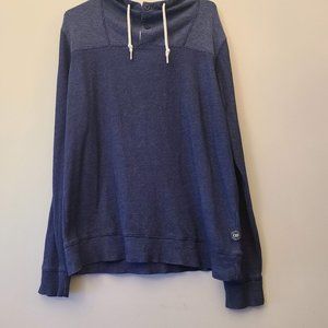 Express Men’s Waffle Knit Hoodie Size L Navy